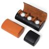 3 Miejsca Etui Rolowane Podróżne Przenośny Vintage Skórzany Organizer na Zegarki Pudełko do Przechowywania Ekspozycyjne Dla Mężczyzn Prezent