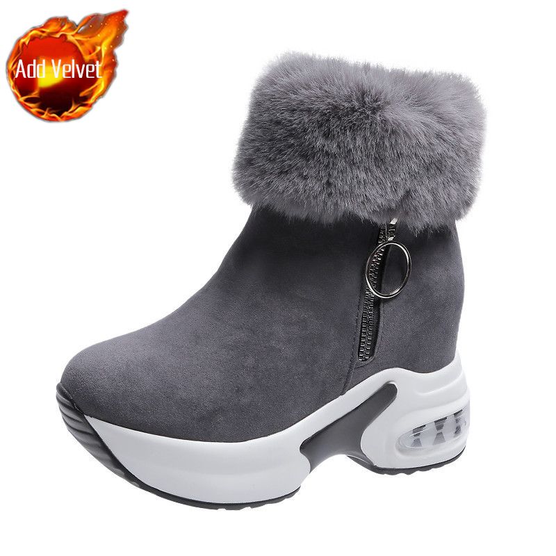 Fashion Height Increase Plush Sports Chunky Ladies Shoes Winter Designer Luxury Padded Boot Trend 2025 Novelty Goth Women's Snow Boots