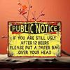 Vintage Metal Sign Plaque Retro Tin Poster Wall Art Decor