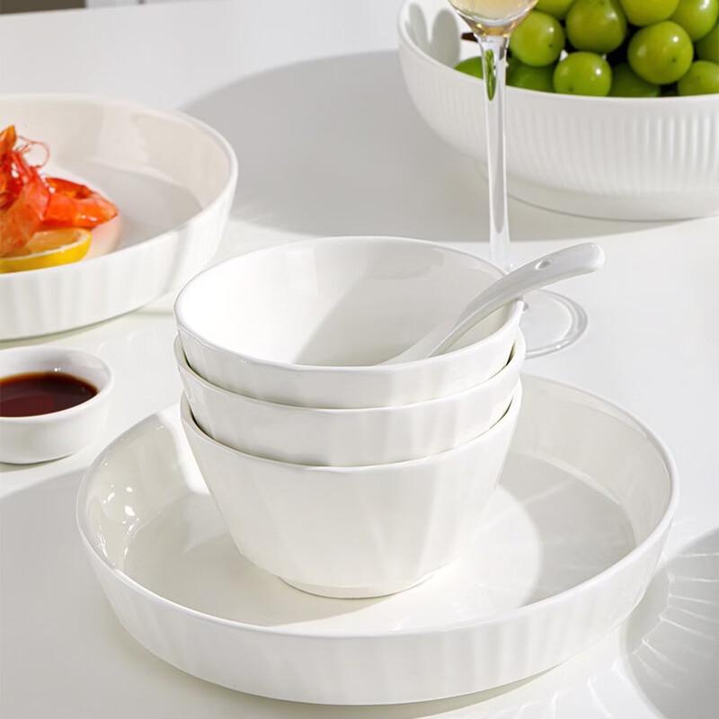 

ZISIZ Набор глубоких керамических тарелок Yingyu 4,5 дюйма, подглазурная роспись