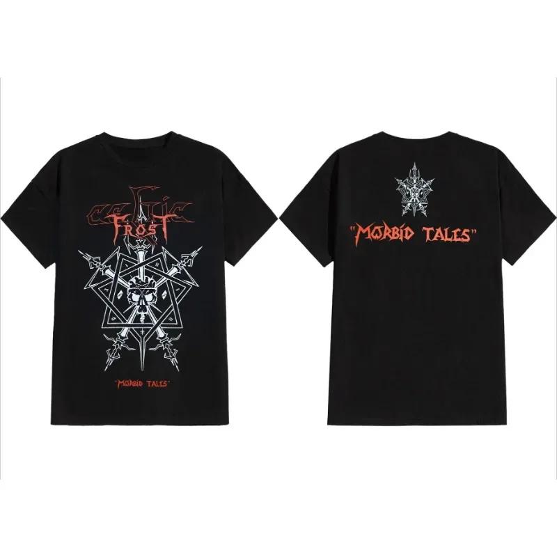

Summer Celtic Frost Morbid Tales Peripheral Pattern Printing Summer Luxury Brand Men s and Women s T-Shirts Short Sleeves#Color S