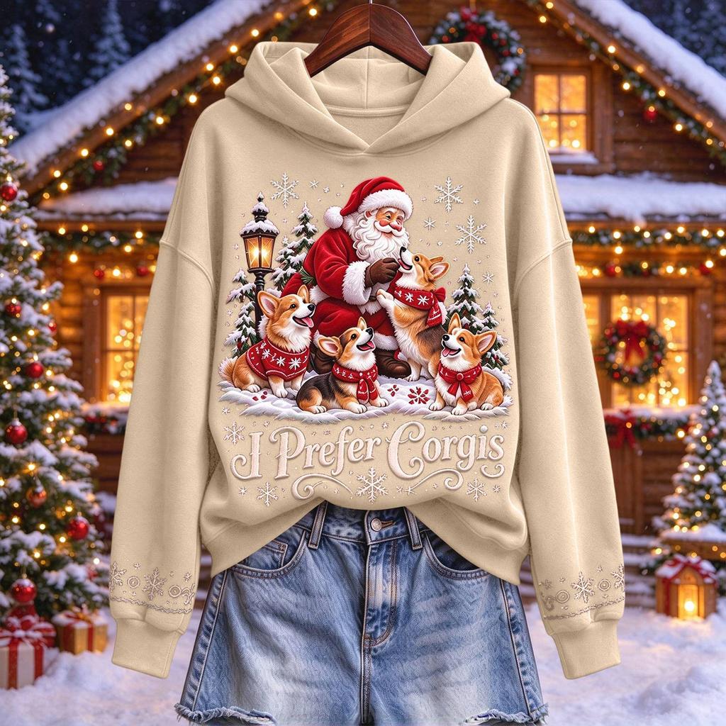 Herren Weihnachtspullover Hoodie, Lässiges Kapuzensweatshirt für die Feierparty und Winterkleidung
