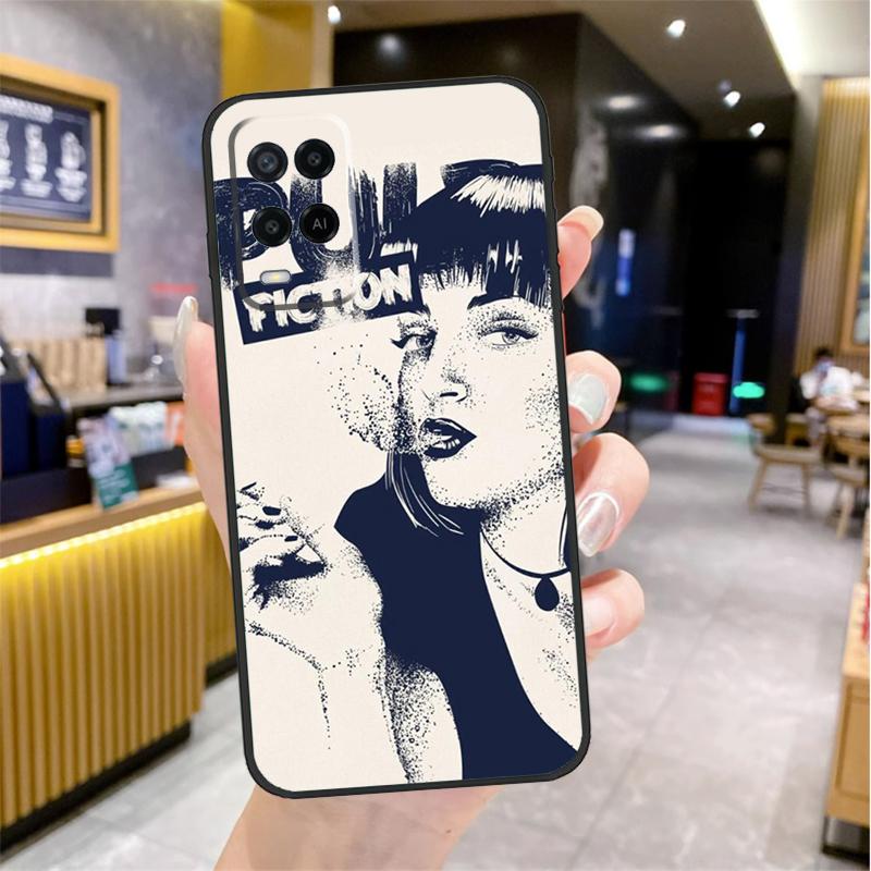 Mia Pulp Fiction Case For Oppo A96 A76 A16 A17 A18 A60 A80 A40 A38 A58 A78 A98 A94 A74 A54 A15 A57 A77 A5 Pro