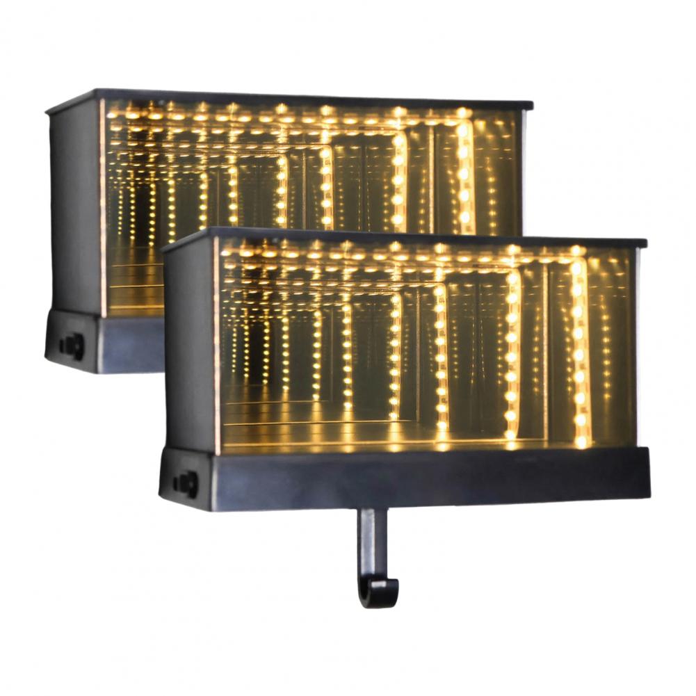 1/2 st LED Lysande Bilgarage Nyckelhängare Väggmonterad Spegel Garage Nyckelhållare Hem Kontor Entré Dekorativ Nyckelkrokställ