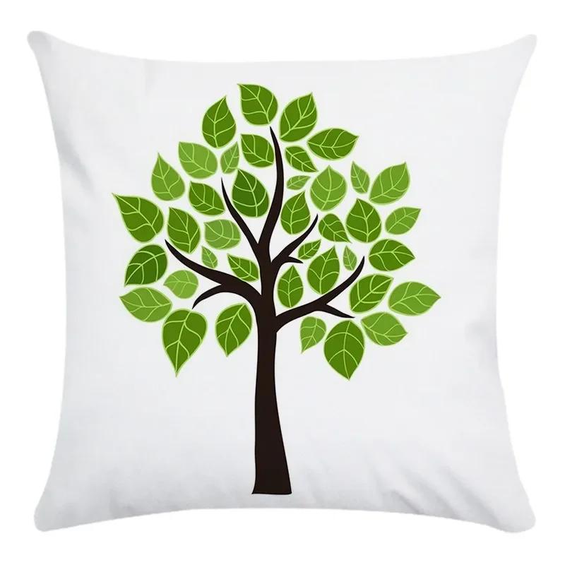 

Чехол на подушку для офисного кресла, красочный, с креативным принтом в виде дерева, супермягкий, модное украшение для дома 66x66cm бордовый