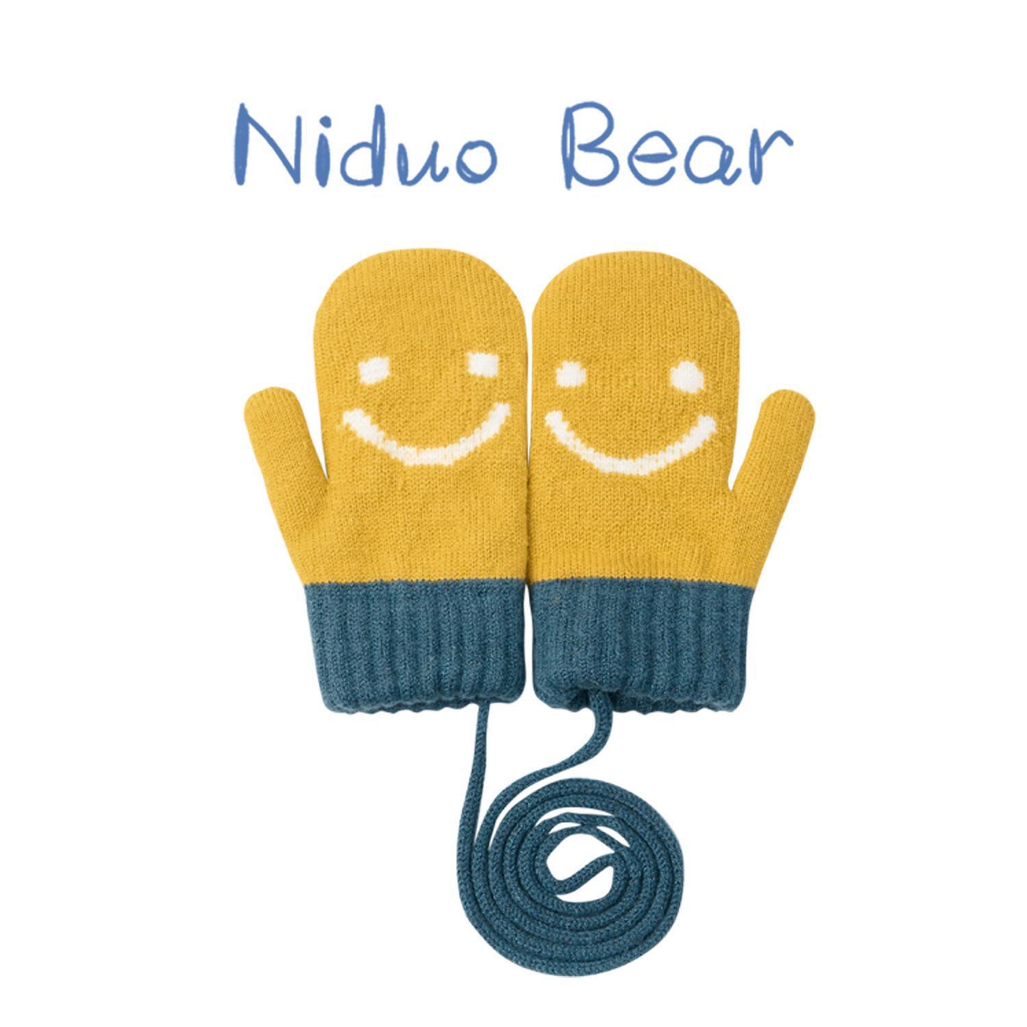 

В язані дитячі рукавички Nidoran: Теплі зимові рукавички для хлопчиків та дівчаток Age 3-7