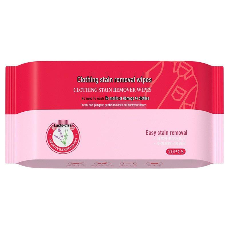 Stain Remover Mini Wipes - Portable, No-Wash Solution for Clothes