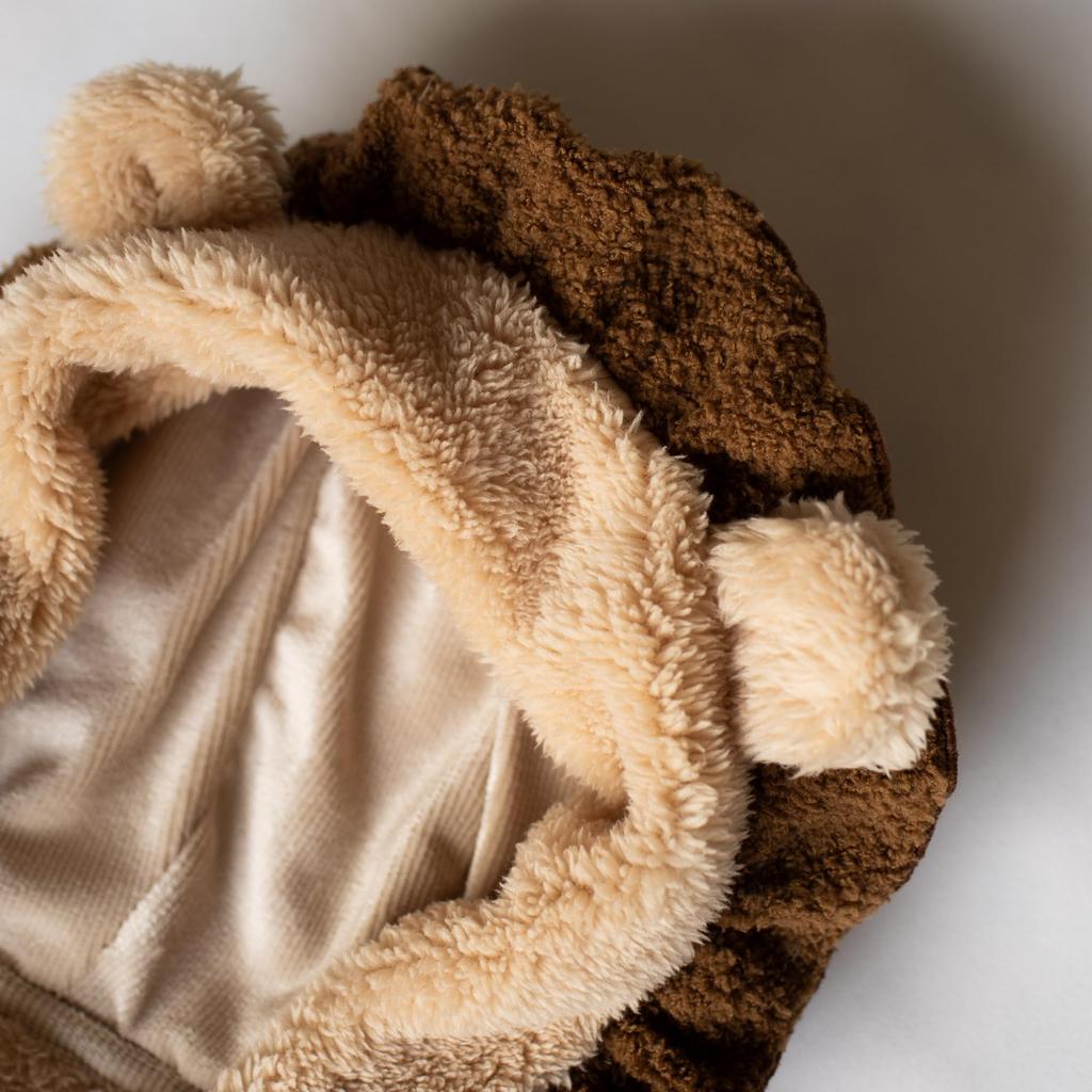 Costume Animal en Peluche Bébé Jaune Beige 80 [Mokumoff] 622-474190
