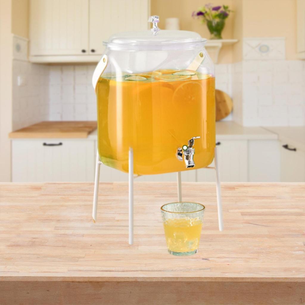 Beverage Dispenser And Jug Handling with Water Juice Cover