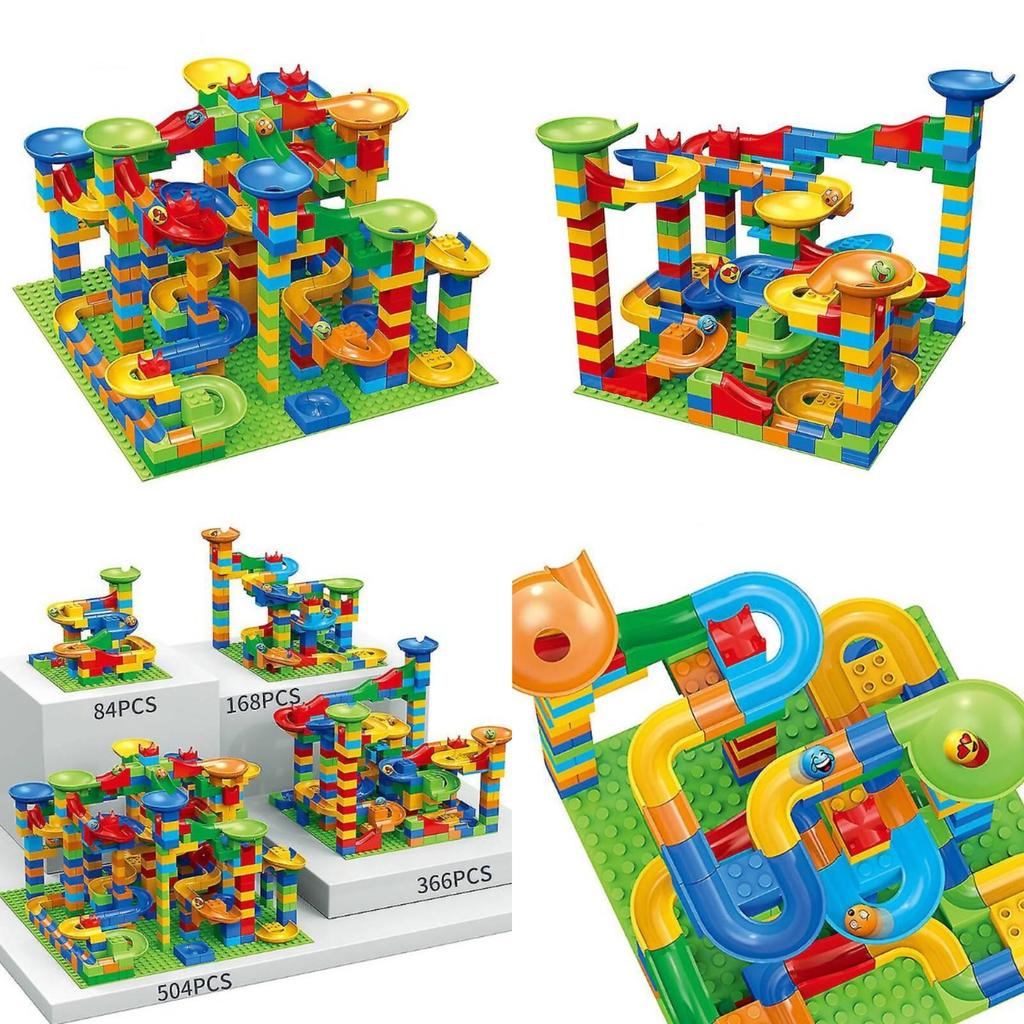 Marmor Rennbahn Bausteine Set Mit Abs Kunststoff Für Kinder Diy Spaß Pädagogisches Spielzeug