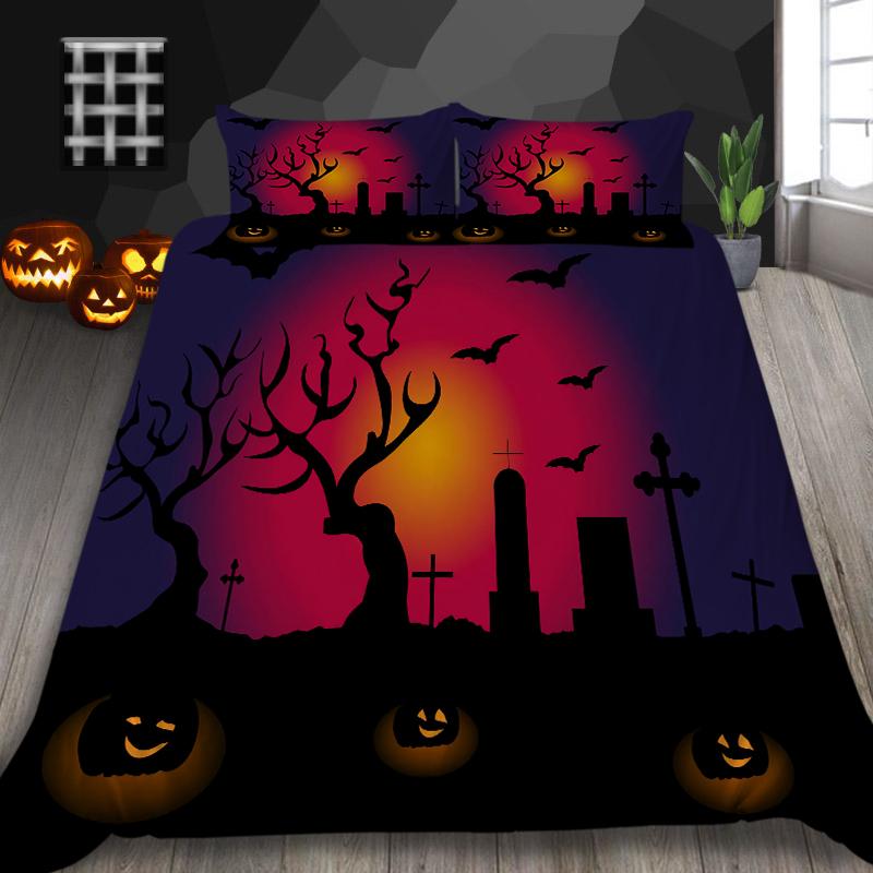 Beding Set Halloween Home Textiles Unique Design Quilt Cover Teen Children King Size Bedding Soft Duvet Cover