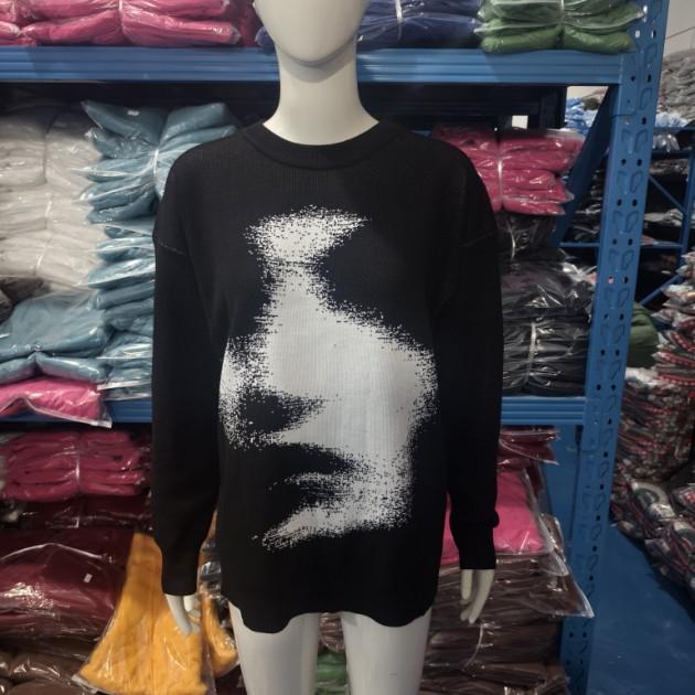Women's Versatile Round Neck Knit Sweater - Loose Fit, Autumn/Winter 2026 Collection