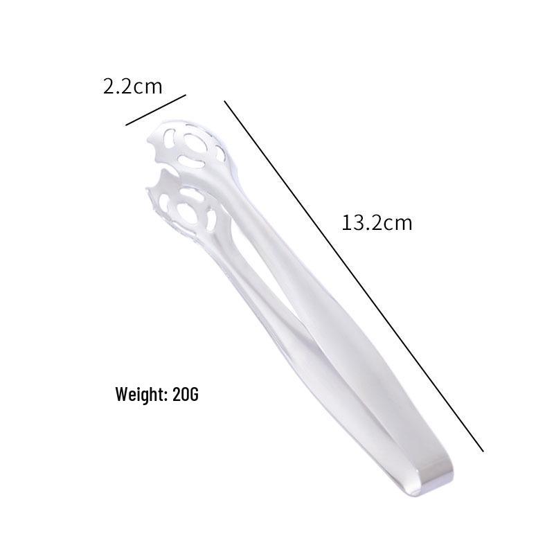 304 Stainless Steel Non-Slip Ice & Sugar Tongs for Tea and Fruit