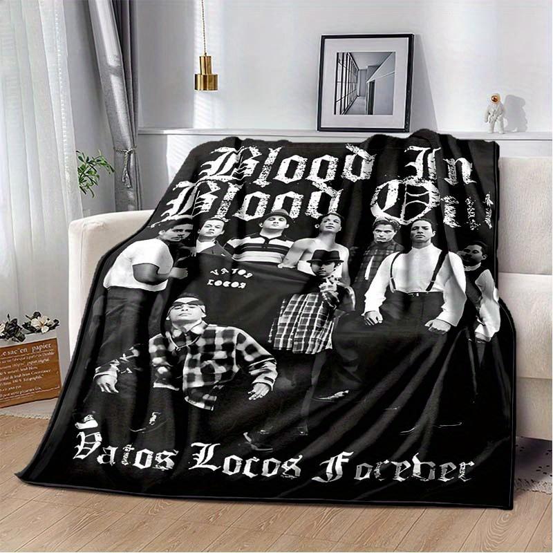 

Personalized Blood In Blood Out Blanket Name Gangster Art Soft Fleece Throw Fan Gift Home Decor Movie Theme 75x100cm