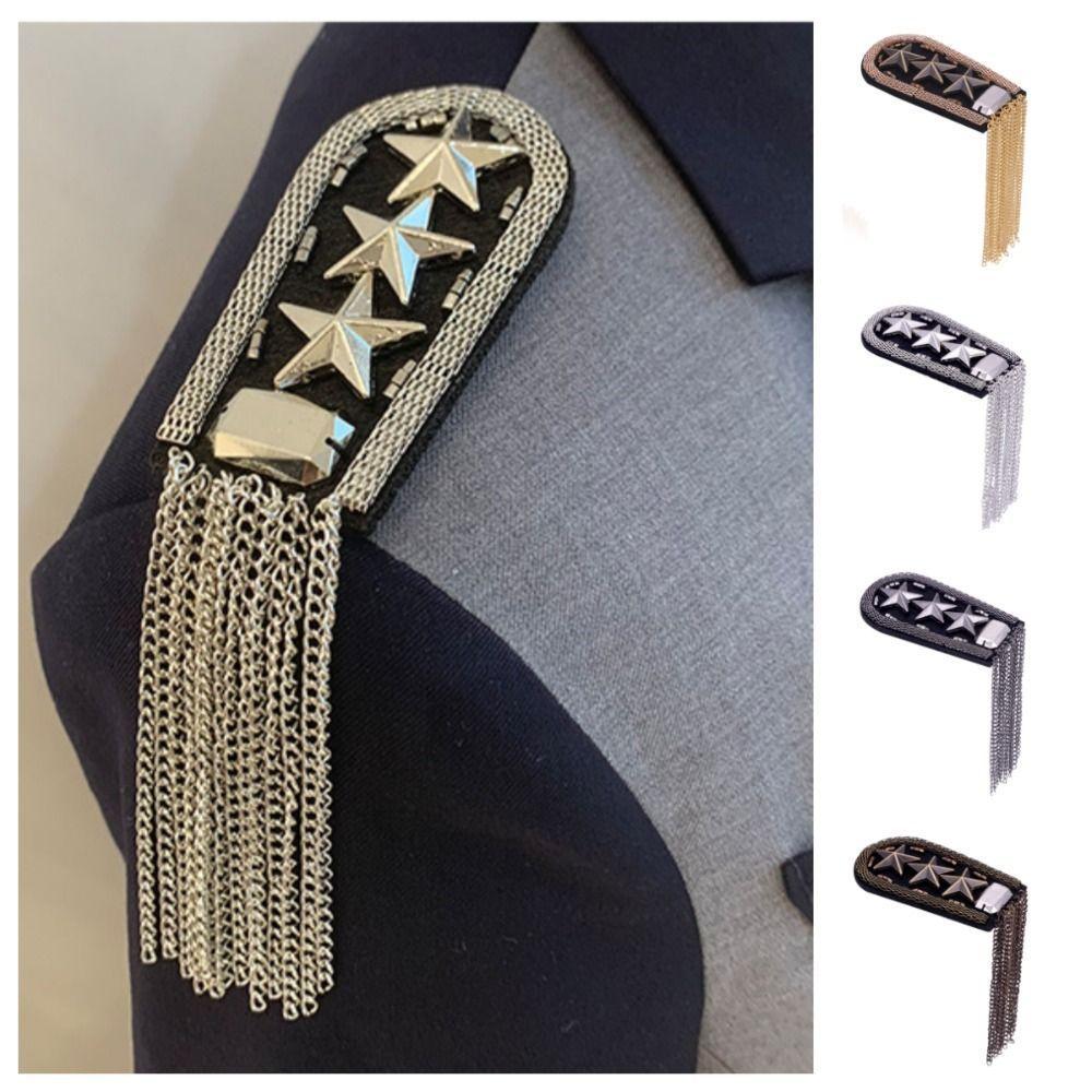 Epaulet Fringe Shoulder Mark Punk Star Shoulder Flash Retro Epaulette Theatre