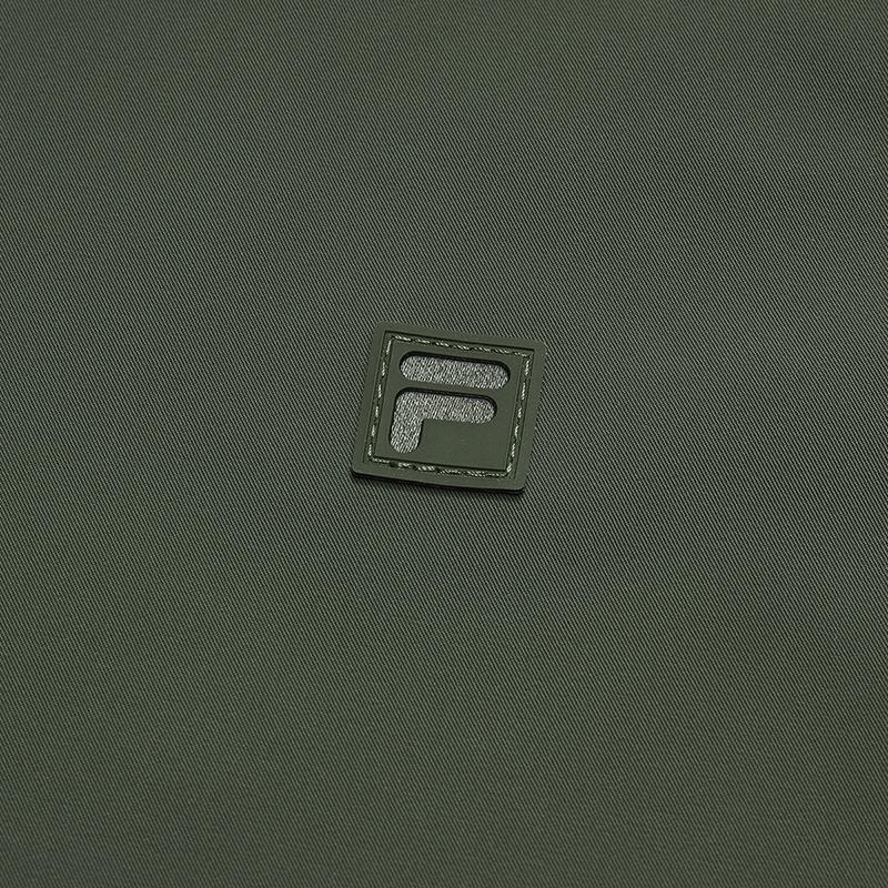 FILA Golf Series Fashion Classic Simple Casual Sports Golf Versatile Comfortable Woven Short Sleeve Shirt Women shirts Moss-Green A11W625704FGN