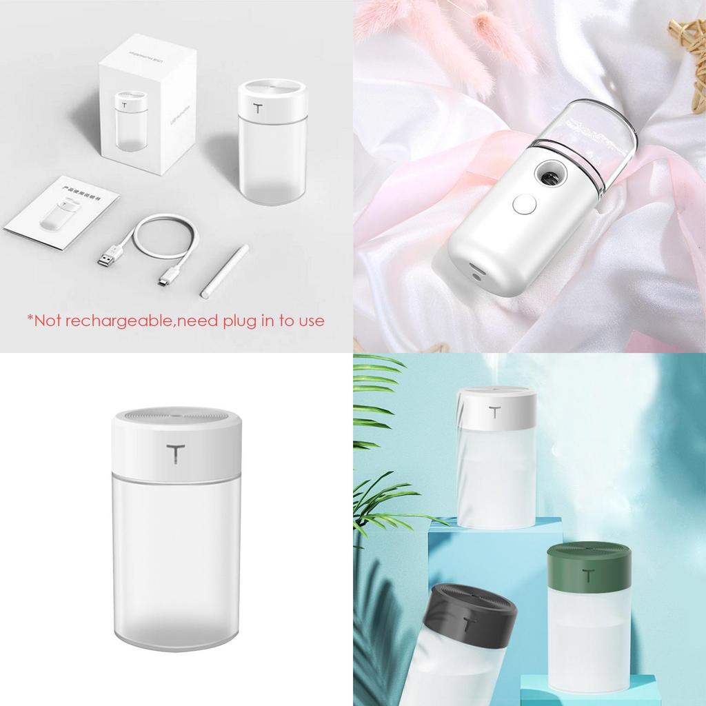 360ml Portable Air Humidifier Diffuser With Cool Mist For Facial Hydration And Comfort