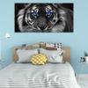 Afrikanska Blue Eyes Lion Canvasmålningar Väggkonstaffischer och tryck Djurkonstbilder för vardagsrumsdekoration