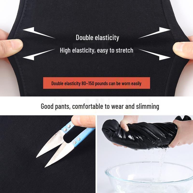 Dámské letní zeštíhlující černé džíny cigaretového střihu s vysokým pasem a rovnými nohavicemi