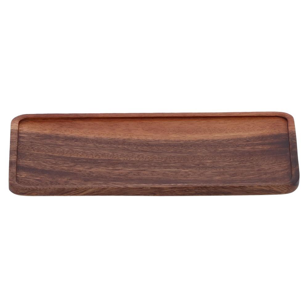 Wooden Fruit Tray Matte Coffee Cup Saucer Retro Texture Food Serving Platter  Daily Use