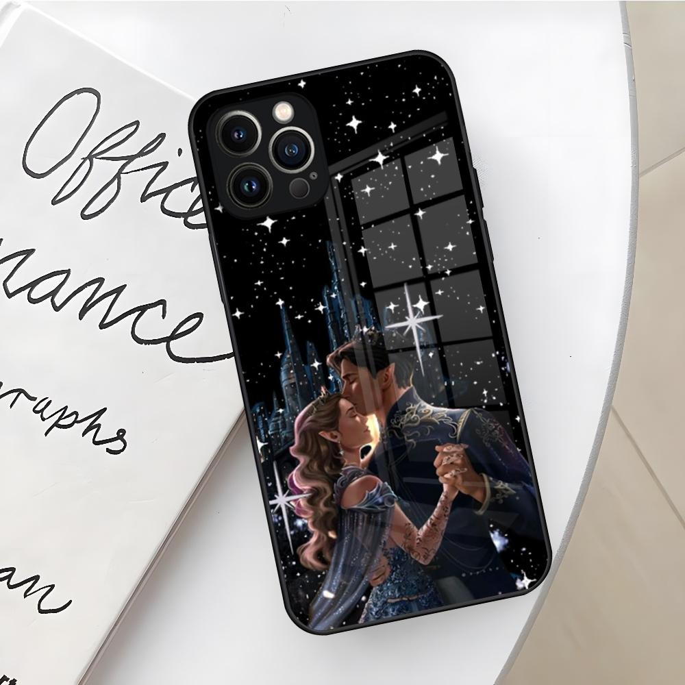 Acotar A Court of Mist and Fury Phone Case for Iphone 17 16 Air 15 14 12 11 13 Pro Max Mini X Xr Xs Se Puls glass Cover