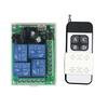 Aoke DC 12V 4-Way Remote Control Switch for Barrier, Roller Shutter, Door, Motor