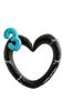 Heart Photo Frame Balloon Foil 0-9 Blue Number with Bowk Stickers for Blue Style Birthday Party Photo Props Wedding Ballon Decor
