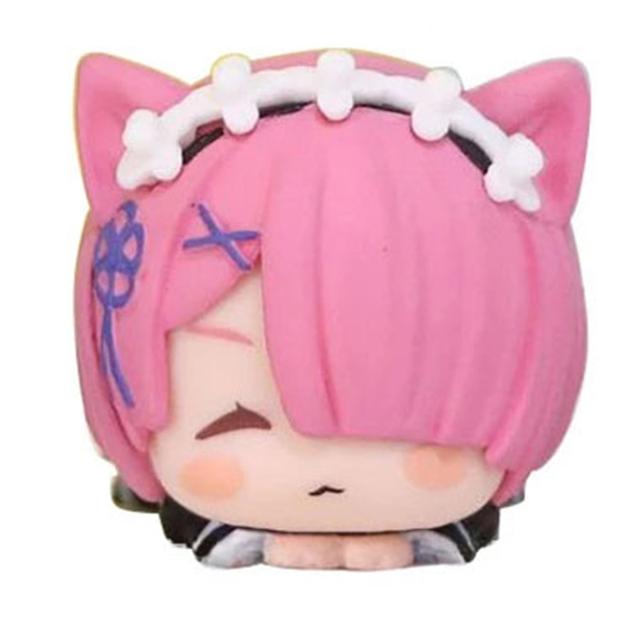 Figurină Anime Rem 4CM Re Zero kara Hajimeru Isekai Seikatsu Figurină Hikkake Pisicuță Jucărie Anime Drăguță Cadou Colecție Decorațiune PVC