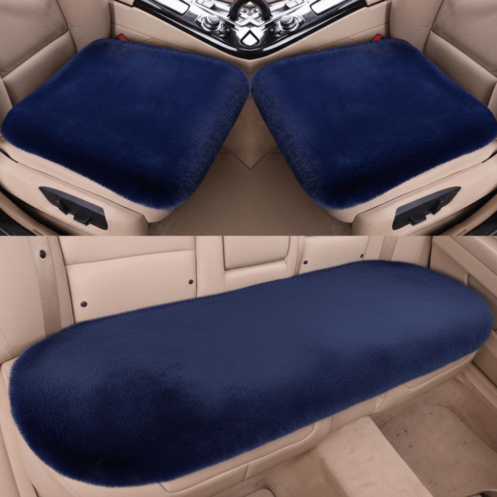 Thick Auto Seat Cushion Comfortable Faux Fur Car Seat Cover Practical Plush Car Seat Cover  Winter