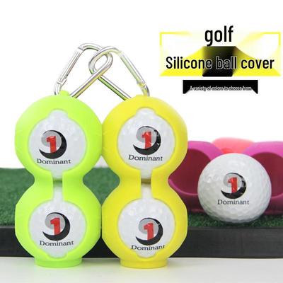 כיסויי כדור סיליקון גולף (2-Pack) - אביזרי הגנה עם חיבור לחגורה