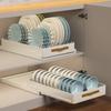 Modern Carbon Steel Pull-out Dish Rack