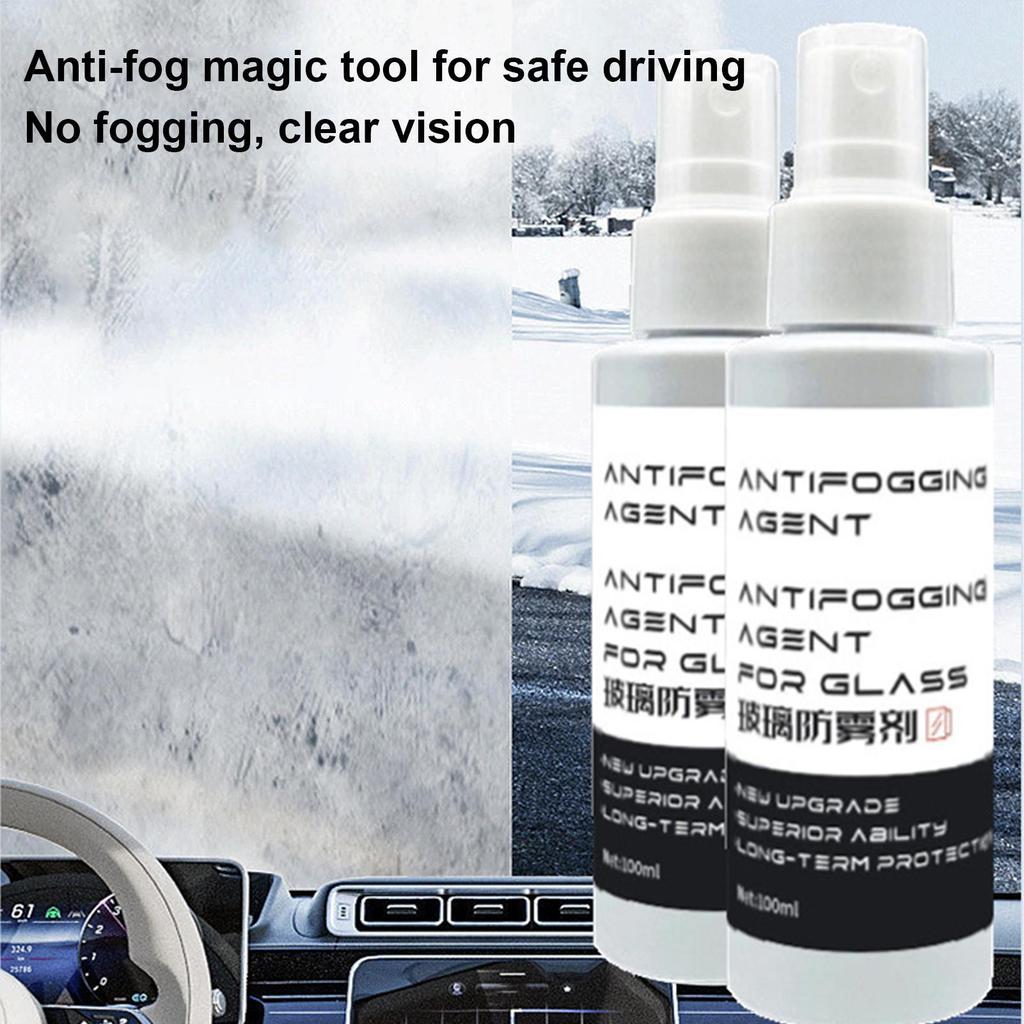 100ml Anti Fog Spray Windshield Waterproof Cleaner Long-Lasting Oil Film Car Truck SUV Window Mirrors Helmets Goggles