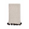 Sweet wool blended couple hairball scarf autumn and winter pit strip knitted warm versatile scarf