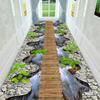 3D Visual Effect Corridor Carpet Nature Scene Design Ultra Washable Non Slip Stain Resistant Mat for Hallway Bedroom Home Decor
