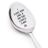 Engraved Design Key of Love Spoon Personalized Text Love Letter Spoon  Romantic Gift