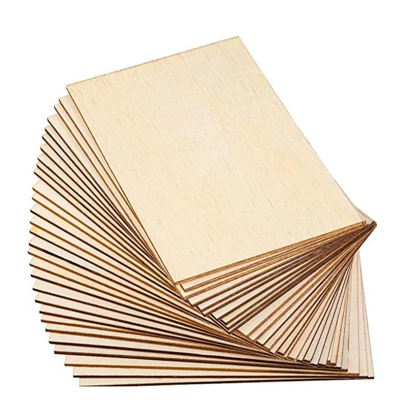 

5pcs Natural Unfinished Wood Sheets 10x15cm Blank Wooden Board for DIY Crafts Art Painting Projects