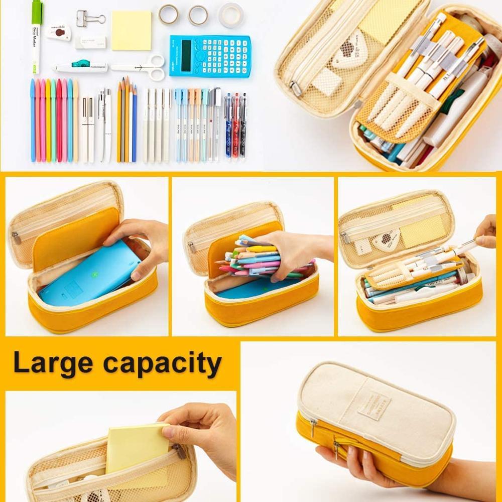 Large Big Creative Pencil Case Cute Boy Girl Kawaii Pencil Cases Storage Kids Pen Bag Stationery Box School Students Supplies