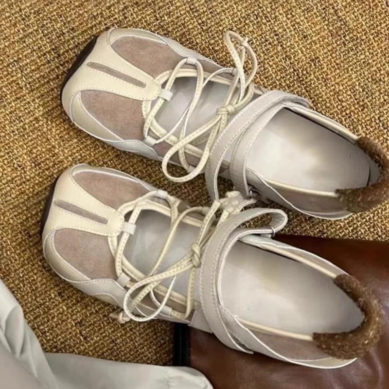 Fashion Women's Sneakers 2025 Designer Casual Sports Shoes Mary Janes Spring New Soft Ballet Flats Fashion Comfortable Women Flats