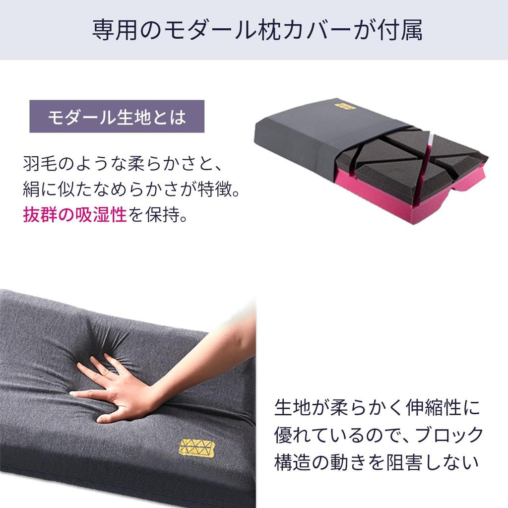 The Cubes Zero Gravity Pillow, Patented Cube Structure NASA Material, Low and High Rebound Two-Layer Restful Sleep Pillow (MATRIX)