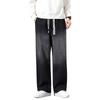 Inotenka Denim Baggy Wide Leg Solid Adjustable Loose Plus Casual Pants Men's Wide-Leg Jeans, Pants, Jeans, Spring/Autumn/Winter Wear, Color,