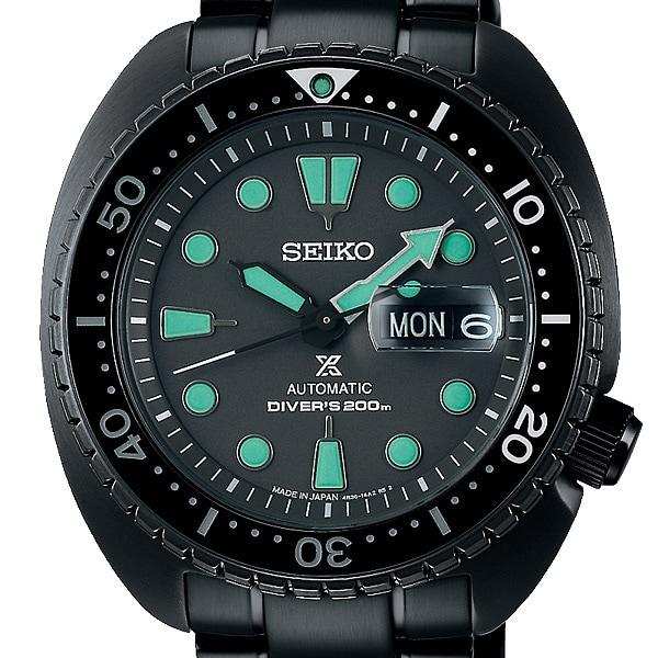 Seiko SBDY127 (PROSPEX DIVER SCUBA The Black Series Mechanical Men's Metal Band) Round Watch Black