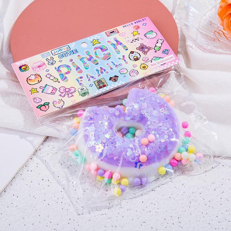 Taba Squishy Cake Doughnut Stress Ease Plaything Tactile Fidgeting Toys For Kids Adults Anti Stress Squeeze Soft Toys Fidget Toy