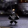 Crystal Necklace With Butterfly Pendant And Purple Quartz For Unique Fashion Jewelry