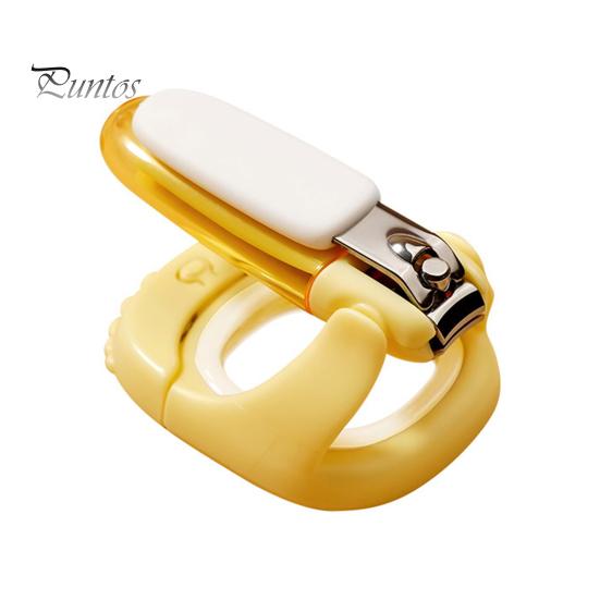 

3-в-1 Щипчики для ногтей, детская пилка-триммер со светодиодной подсветкой и лупой, складной маникюрный инструмент для ухода за детьми и взрослыми жёлтый