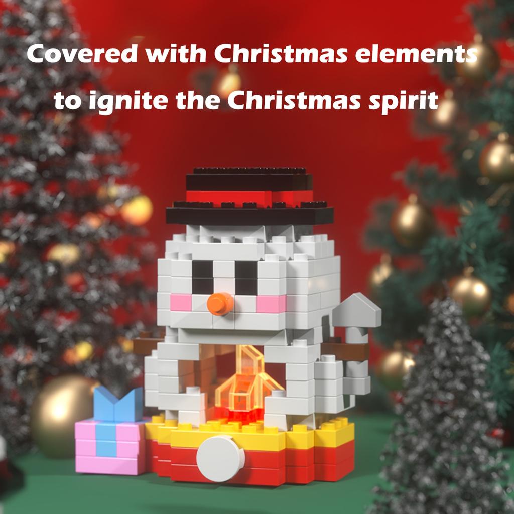 Christmas Block Toys Christmas Tree Elk Puzzle Santa Claus Gift Festive Christmas Block Set