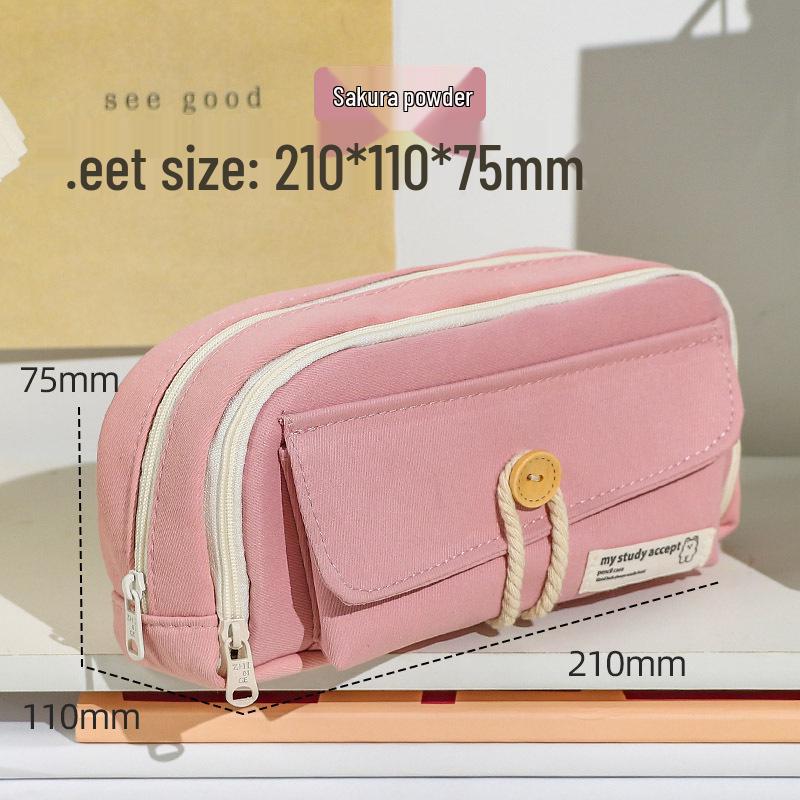 Bala Large Capacity Double-Layer Pencil Case - Durable and Dirt-Resistant for Primary School Students