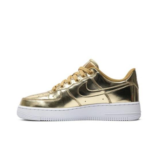 Nike Wmns Air Force 1 SP 'Liquid Metal - Gold' CQ6566-700