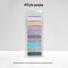Morandi Color Transparent Sticky Notes - Cute Colorful PET Index Stickers for Marking and Memo.