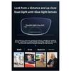 Anti Blue Light HD Men's and Women's Distance Dual-use Presbyopia Glasses Ultralight Sports Photochromic Bifocal Reading Glasses