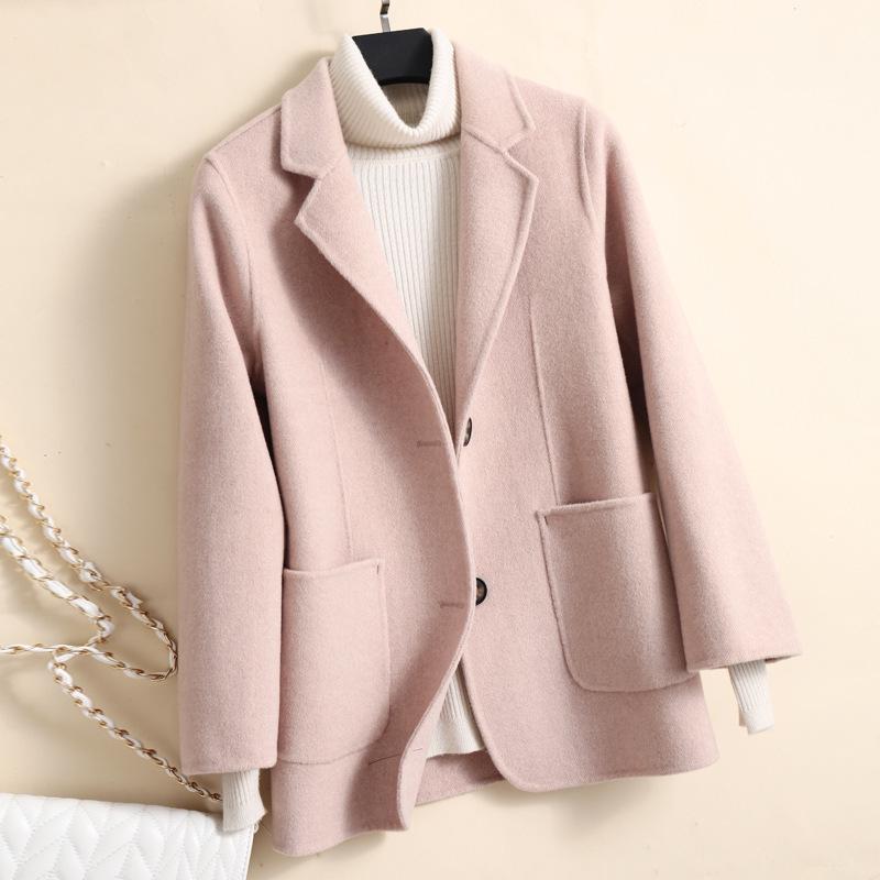 2025 A/W Women's Slim Fit Pure Wool Cashmere Short Coat